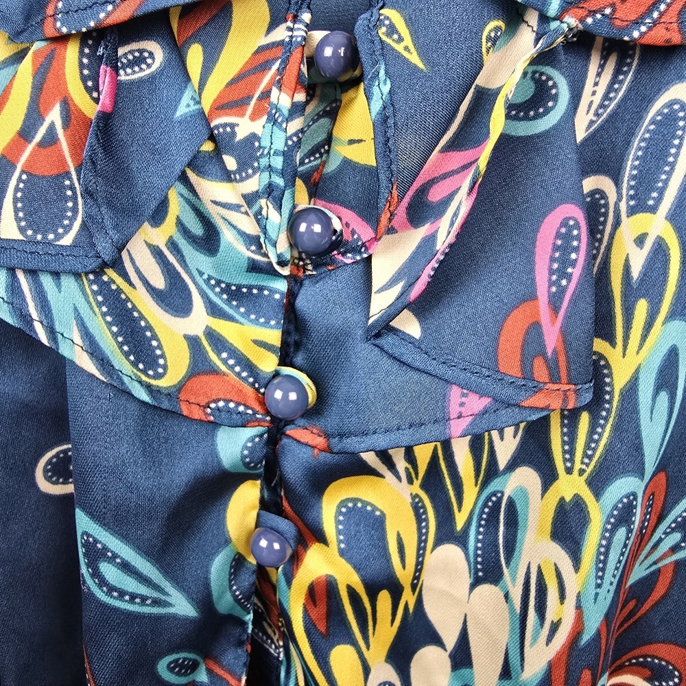 Collective Concepts 100% Polyester Multi Color Ro… - image 3